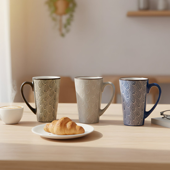 Porcelain Mug Set - 4 Pcs